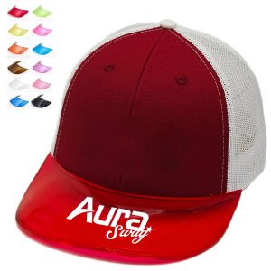 Custom Mesh Baseball Cap with PVC Visor
