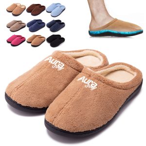 Gel Memory Foam Slippers with TPR Sole
