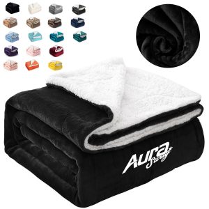 Custom Flannel Sherpa Blanket Soft Warm Throw