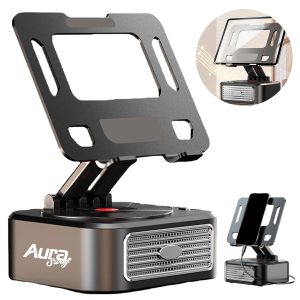 Bluetooth Speaker with Phone Stand 360° Foldable
