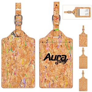 Eco Friendly Cork Luggage Tag with Custom Logo