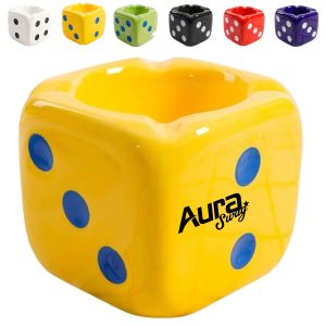 Ceramic Dice Shaped Pen Holder Organizer