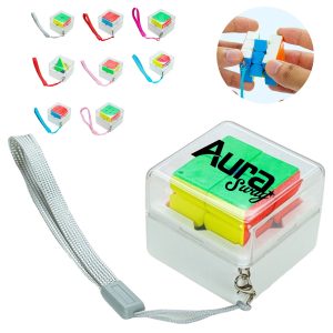 Mini Puzzle Cube with Keychain Box