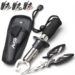 Fishing Grip Tool Set with Pliers and Carrying Case
