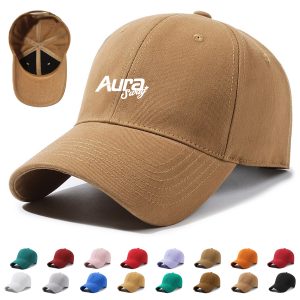 Classic Cotton Baseball Cap Adjustable Promotional Hat