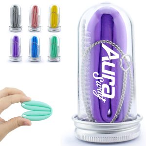 Reusable Silicone Folding Straw with Case