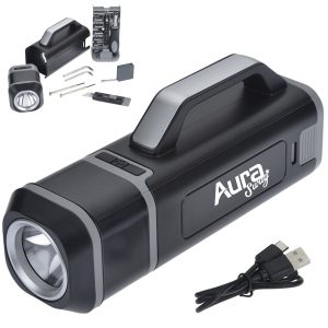 Multi Function Tool Kit with LED Flashlight Case