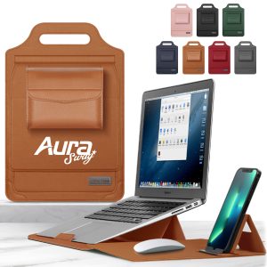 PU Leather Laptop Protective Cover with stand