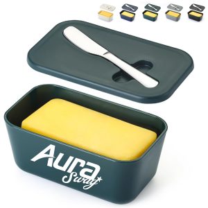 Butter Dish Food Storage Box with Spoon