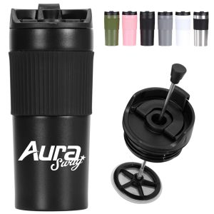 15oz. Stainless Steel French Press Travel Mug