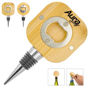 Bamboo Magnetic Bottle Opener Fridge Magnet