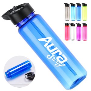 25oz. Sports Water Bottle with Drinking Straw