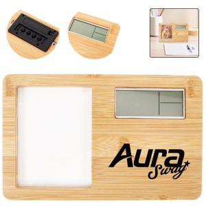Bamboo Digital Clock Frame