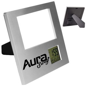 Digital Clock Photo Frame with Calendar and Temperature