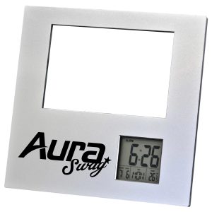 Digital Photo Frame Clock with Date and Temperature Display