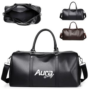 PU Travel Gym Bag Waterproof with Shoe Compartment
