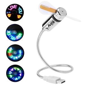 USB RGB LED Message Fan