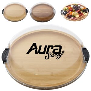 Bamboo Cheese Board with Lid Cover