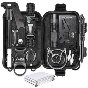 Outdoor Survival Gear Kit with Case