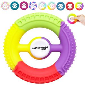 Silicone Stress Relief Fidget Spinner Toy Hand Squeezer