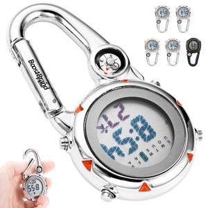 Digital Carabiner Watch with Compass