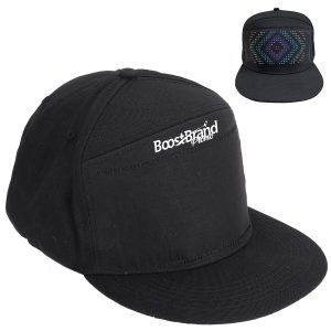 Custom Bluetooth Full Color LED Cap with Digital Display