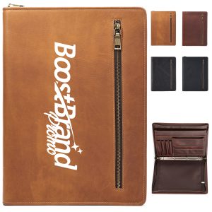 13'' Genuine Leather Portfolio Laptop Tablet Case Bag