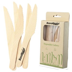 Disposable Eco-Friendly Wooden Knife for Dining Flatware