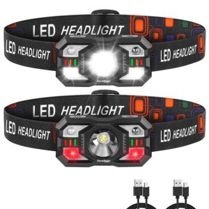 Rechargeable LED Headlamp for Outdoor Fishing Hiking Jogging
