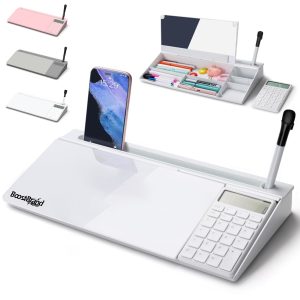 Multi-Functional Desk Organizer with Whiteboard & Calculator