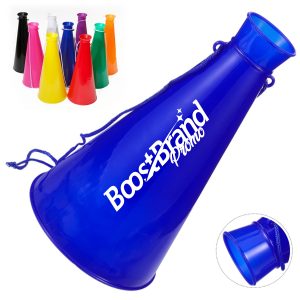 Plastic Cheer Horn Noisemaker Megaphone With Strap