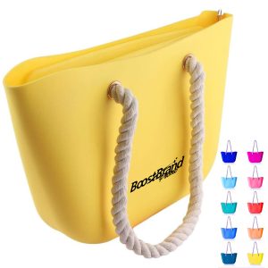 Custom Waterproof Silicone Beach Tote Bag with Rope Handles