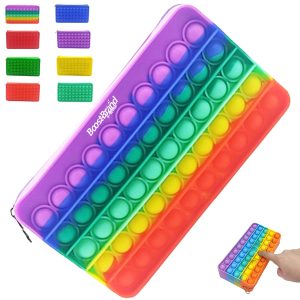 Custom Pop It Fidget Stress Relief Pencil Case Sensory Pouch