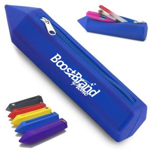 Unique Custom Silicone Pencil Shaped Zippered Case