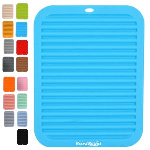 Custom Silicone Insulated Ribbed Drying Mat Placemat