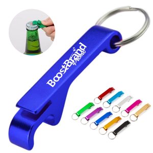 Custom Keyring Beer Bottle Opener Keychain with Logo