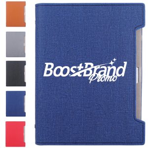 A5 PU Leather Clasp Ring Binder Notebook with Card Slots