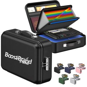 Fireproof Hard Shell Case Document Storage Box with Lock