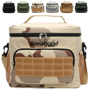 15L Tactical Insulated Cooler Lunch Bag with Molle Webbing
