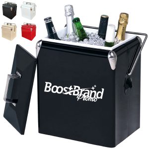 13L Insulated Metal Beverage Cooler with Handle