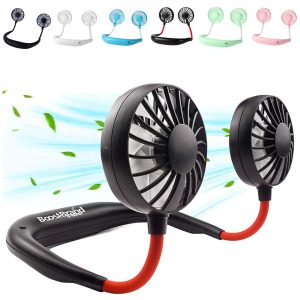 Wearable Portable Neck Fan for Personal Cooling