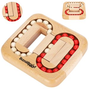 Wooden Labyrinth Bead Maze Puzzle Fidget Toy Activity Cube