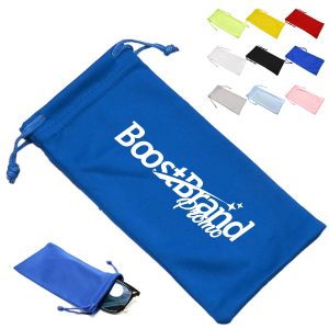 Customizable Microfiber Pouch with Drawstring