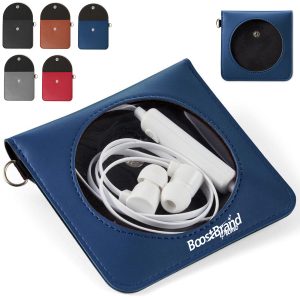 Compact Earbud Storage Case with Cable Organizer
