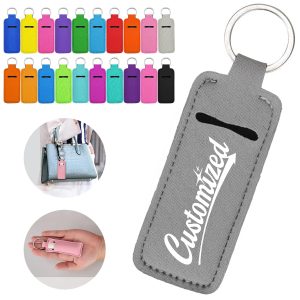 Neoprene Keychain Bottle Holder with Wrist Strap