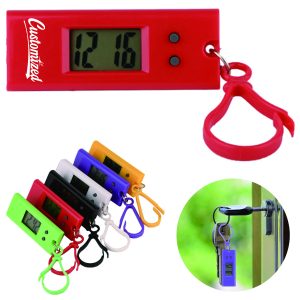 Mini Digital Keychain Watch with Clip for Students