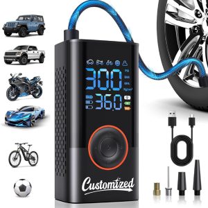 Portable Digital Tire Inflator Pump with USB Charging