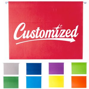 Color Hanging File Folder with Label Tabs for Office Use