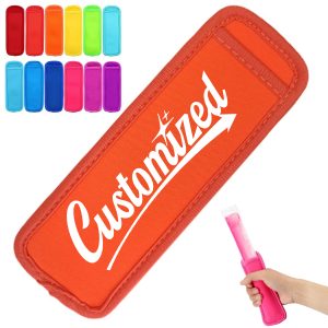 Neoprene Ice Pop Sleeve with Stitch Trim for Frozen Treats