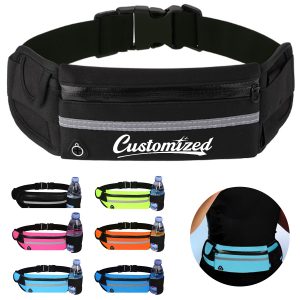 Running Belt with Earphone Port and Reflective Strip